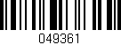 Código de barras (EAN, GTIN, SKU, ISBN): '049361'