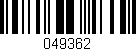 Código de barras (EAN, GTIN, SKU, ISBN): '049362'