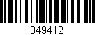 Código de barras (EAN, GTIN, SKU, ISBN): '049412'