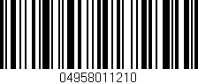 Código de barras (EAN, GTIN, SKU, ISBN): '04958011210'