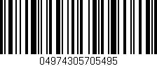 Código de barras (EAN, GTIN, SKU, ISBN): '04974305705495'