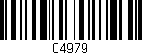 Código de barras (EAN, GTIN, SKU, ISBN): '04979'