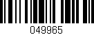 Código de barras (EAN, GTIN, SKU, ISBN): '049965'