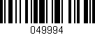 Código de barras (EAN, GTIN, SKU, ISBN): '049994'
