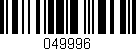 Código de barras (EAN, GTIN, SKU, ISBN): '049996'