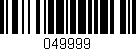 Código de barras (EAN, GTIN, SKU, ISBN): '049999'