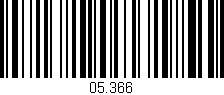 Código de barras (EAN, GTIN, SKU, ISBN): '05.366'