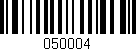 Código de barras (EAN, GTIN, SKU, ISBN): '050004'