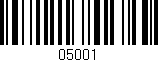 Código de barras (EAN, GTIN, SKU, ISBN): '05001'