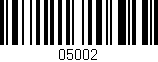 Código de barras (EAN, GTIN, SKU, ISBN): '05002'