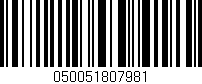 Código de barras (EAN, GTIN, SKU, ISBN): '050051807981'