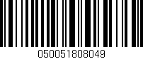 Código de barras (EAN, GTIN, SKU, ISBN): '050051808049'