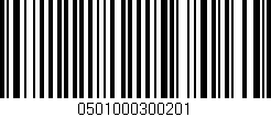 Código de barras (EAN, GTIN, SKU, ISBN): '0501000300201'