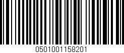 Código de barras (EAN, GTIN, SKU, ISBN): '0501001158201'