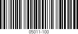 Código de barras (EAN, GTIN, SKU, ISBN): '05011-100'