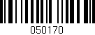 Código de barras (EAN, GTIN, SKU, ISBN): '050170'