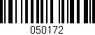 Código de barras (EAN, GTIN, SKU, ISBN): '050172'