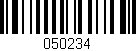 Código de barras (EAN, GTIN, SKU, ISBN): '050234'