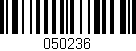 Código de barras (EAN, GTIN, SKU, ISBN): '050236'