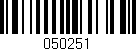 Código de barras (EAN, GTIN, SKU, ISBN): '050251'