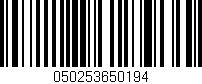 Código de barras (EAN, GTIN, SKU, ISBN): '050253650194'