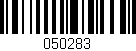 Código de barras (EAN, GTIN, SKU, ISBN): '050283'