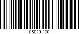 Código de barras (EAN, GTIN, SKU, ISBN): '05029-180'