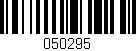 Código de barras (EAN, GTIN, SKU, ISBN): '050295'