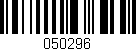 Código de barras (EAN, GTIN, SKU, ISBN): '050296'