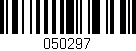 Código de barras (EAN, GTIN, SKU, ISBN): '050297'