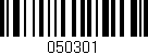Código de barras (EAN, GTIN, SKU, ISBN): '050301'