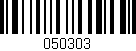 Código de barras (EAN, GTIN, SKU, ISBN): '050303'