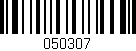 Código de barras (EAN, GTIN, SKU, ISBN): '050307'