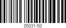 Código de barras (EAN, GTIN, SKU, ISBN): '05031-50'