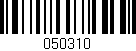 Código de barras (EAN, GTIN, SKU, ISBN): '050310'