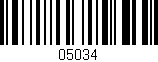 Código de barras (EAN, GTIN, SKU, ISBN): '05034'