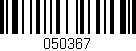 Código de barras (EAN, GTIN, SKU, ISBN): '050367'