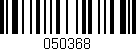 Código de barras (EAN, GTIN, SKU, ISBN): '050368'