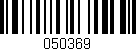 Código de barras (EAN, GTIN, SKU, ISBN): '050369'