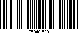 Código de barras (EAN, GTIN, SKU, ISBN): '05040-500'
