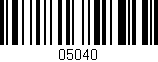 Código de barras (EAN, GTIN, SKU, ISBN): '05040'