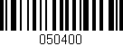 Código de barras (EAN, GTIN, SKU, ISBN): '050400'