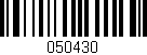 Código de barras (EAN, GTIN, SKU, ISBN): '050430'