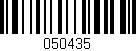 Código de barras (EAN, GTIN, SKU, ISBN): '050435'