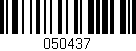 Código de barras (EAN, GTIN, SKU, ISBN): '050437'