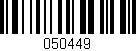 Código de barras (EAN, GTIN, SKU, ISBN): '050449'