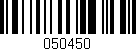 Código de barras (EAN, GTIN, SKU, ISBN): '050450'