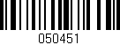 Código de barras (EAN, GTIN, SKU, ISBN): '050451'