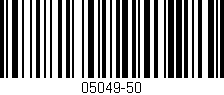 Código de barras (EAN, GTIN, SKU, ISBN): '05049-50'