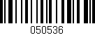Código de barras (EAN, GTIN, SKU, ISBN): '050536'